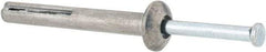 Value Collection - 1/4" Diam, 1/4" Drill, 2" OAL, Hammer Drive Concrete Anchor - Zamac Alloy, Zinc-Plated Finish, Mushroom Head - Americas Industrial Supply