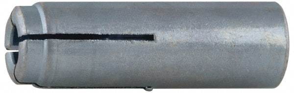 Value Collection - 1/2" Diam, 1/2" Drill, 2" OAL, 3-1/2" Min Embedment Drop-In Concrete Anchor - 303 Stainless Steel, Zinc-Plated Finish, 3/4" Thread Length - Americas Industrial Supply