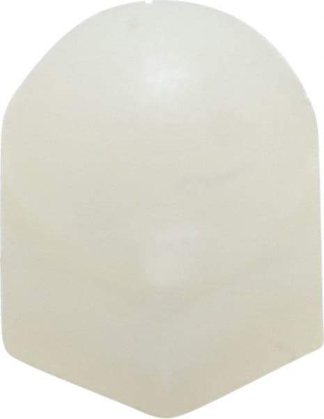 Made in USA - #8-32 UNC, 5/16" Width Across Flats, Uncoated Nylon Acorn Nut - 3/8" Overall Height - Americas Industrial Supply