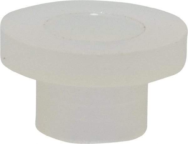 Made in USA - #8 Screw, 1/8" Shoulder Length, Nylon Shoulder Washer - Natural, 11/32" Flange Diam, 1/16" Flange Thickness, 0.173" ID, 0.205" OD - Americas Industrial Supply