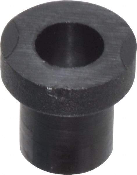 Made in USA - #2 Screw, 1/8" Shoulder Length, Nylon Shoulder Washer - Black, 0.181" Flange Diam, 3/64" Flange Thickness, 0.09" ID, 0.12" OD - Americas Industrial Supply