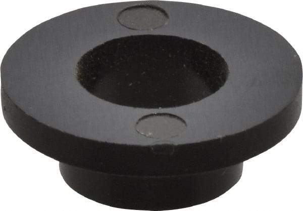Made in USA - 1/4" Screw, 1/8" Shoulder Length, Nylon Shoulder Washer - Black, 0.513" Flange Diam, 1/16" Flange Thickness, 0.26" ID, 5/16" OD - Americas Industrial Supply