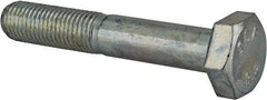 Value Collection - M10x1.25mm Metric Fine, 60mm Length Under Head Hex Head Cap Screw - Partially Threaded, Grade 8.8 Steel, Zinc-Plated Finish, 17mm Hex - Americas Industrial Supply