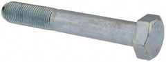 Value Collection - M12x1.25mm Metric Fine, 80mm Length Under Head Hex Head Cap Screw - Partially Threaded, Grade 8.8 Steel, Zinc-Plated Finish, 19mm Hex - Americas Industrial Supply
