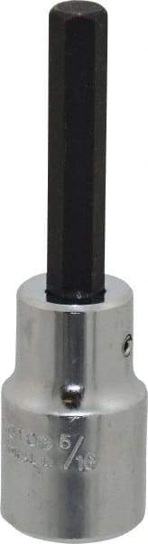 Proto - 1/2" Drive, 5/16" Hex Bit Socket - 3-1/4" OAL, 1-3/4" Bit Length - Americas Industrial Supply