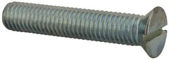 Value Collection - 1/2-13 UNC, 2-3/4" OAL Slotted Drive Machine Screw - Flat Head, Grade J82 Steel, Zinc-Plated Finish, Without Washer - Americas Industrial Supply