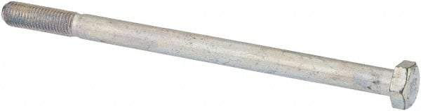 Made in USA - 5/16-24 UNF, 5" Length Under Head Hex Head Cap Screw - Partially Threaded, Grade 5 Steel, Zinc-Plated Finish, 7/16" Hex - Americas Industrial Supply
