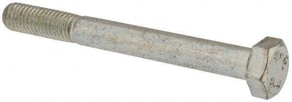 Value Collection - M8x1.25mm Metric Coarse, 75mm Length Under Head Hex Head Cap Screw - Partially Threaded, Grade 8.8 Steel, Zinc-Plated Finish, 13mm Hex - Americas Industrial Supply