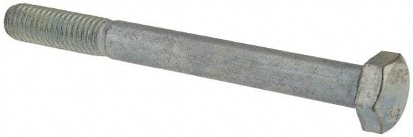 Value Collection - M8x1.25mm Metric Coarse, 80mm Length Under Head Hex Head Cap Screw - Partially Threaded, Grade 8.8 Steel, Zinc-Plated Finish, 13mm Hex - Americas Industrial Supply
