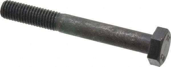 Value Collection - M10x1.50mm Metric Coarse, 80mm Length Under Head Hex Head Cap Screw - Partially Threaded, Grade 10.9 Steel, Black Oxide Finish, 17mm Hex - Americas Industrial Supply