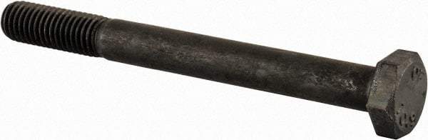 Value Collection - M10x1.50mm Metric Coarse, 100mm Length Under Head Hex Head Cap Screw - Partially Threaded, Grade 10.9 Steel, Uncoated, 17mm Hex - Americas Industrial Supply