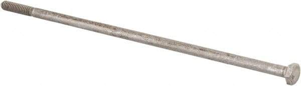Value Collection - 1/4-20 Thread, 8" Length Under Head, Steel Hex Head Bolt - Uncoated, UNC Thread, ASTM A307, Grade 2 - Americas Industrial Supply