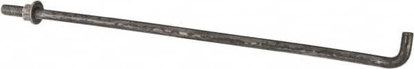 Value Collection - 1/2-13, 18" OAL Bent Anchor Bolt - Grade 2 Steel - Americas Industrial Supply