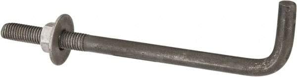 Value Collection - 5/8-11, 10" OAL Bent Anchor Bolt - Grade 2 Steel - Americas Industrial Supply