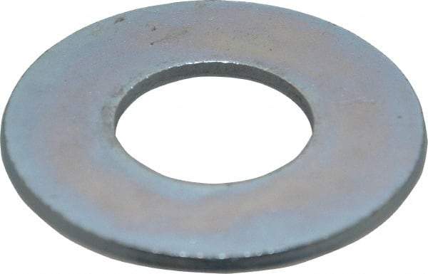 Value Collection - 1-1/4" Screw, Steel USS Flat Washer - 1-3/8" ID x 3" OD, 0.136" Thick, Zinc-Plated Finish - Americas Industrial Supply