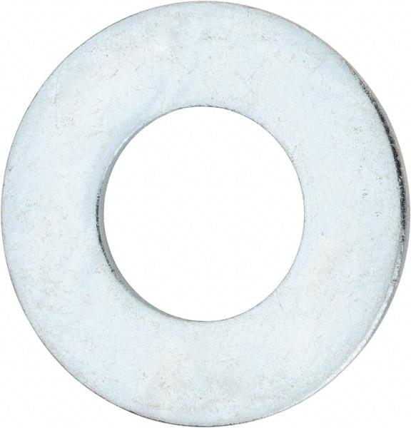 Value Collection - 2-1/4" Screw, Steel USS Flat Washer - 2-3/8" ID x 4-3/4" OD, 0.193" Thick, Zinc-Plated Finish - Americas Industrial Supply