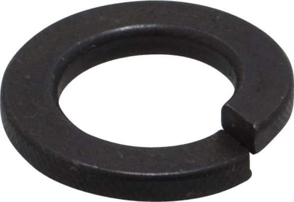 Value Collection - M12, 12.2mm ID, 2.5mm Thick Split Lock Washer - Steel, Uncoated, 12.2mm Min ID, 12.7mm Max ID, 21.1mm Max OD - Americas Industrial Supply