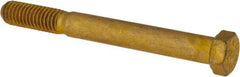 Value Collection - 7/16-14 UNC, 4" Length Under Head Hex Head Cap Screw - Partially Threaded, Grade 8 Alloy Steel, Zinc-Plated Finish, 5/8" Hex - Americas Industrial Supply