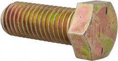 Value Collection - 9/16-12 UNC, 1-1/2" Length Under Head Hex Head Cap Screw - Fully Threaded, Grade 8 Alloy Steel, Zinc-Plated Finish, 13/16" Hex - Americas Industrial Supply