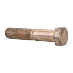 Value Collection - 7/16-20 UNF, 2-1/4" Length Under Head Hex Head Cap Screw - Partially Threaded, Grade 8 Alloy Steel, Zinc-Plated Finish, 5/8" Hex - Americas Industrial Supply