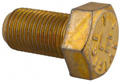 Value Collection - 1/2-20 UNF, 7/8" Length Under Head Hex Head Cap Screw - Fully Threaded, Grade 8 Alloy Steel, Zinc-Plated Finish, 3/4" Hex - Americas Industrial Supply
