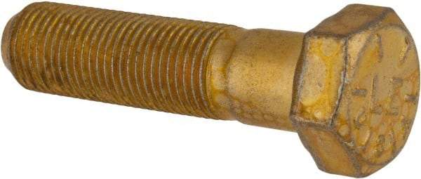 Value Collection - 1/2-20 UNF, 2" Length Under Head Hex Head Cap Screw - Partially Threaded, Grade 8 Alloy Steel, Zinc-Plated Finish, 3/4" Hex - Americas Industrial Supply