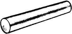 Value Collection - Size 2, 0.167" Small End Diam, 0.193" Large End Diam, Passivated Stainless Steel Taper Pin - Grade 303, 18-8, 1-1/4" OAL, 1-1/4 Pin Length - Americas Industrial Supply