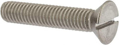 Value Collection - 3/8-16 UNC, 2" OAL Slotted Drive Machine Screw - Flat Head, Grade 18-8 Stainless Steel, Uncoated, Without Washer - Americas Industrial Supply
