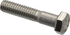 Value Collection - 5/16-18 UNC, 1-1/2" Length Under Head Hex Head Cap Screw - Grade 316 Stainless Steel, 1/2" Hex - Americas Industrial Supply