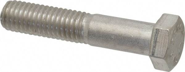 Value Collection - 1/2-13 UNC, 2-1/2" Length Under Head Hex Head Cap Screw - Grade 316 Stainless Steel, 3/4" Hex - Americas Industrial Supply