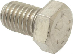 Value Collection - 1/2-13 UNC, 3/4" Length Under Head Hex Head Cap Screw - Grade 18-8 Stainless Steel, 3/4" Hex - Americas Industrial Supply