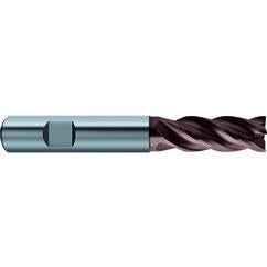 1x1x1-1/2x5 4Fl Carbide RF100 Diver End Mill-.0350 Chamfer-Weldon Shank-nano-Si - Americas Industrial Supply