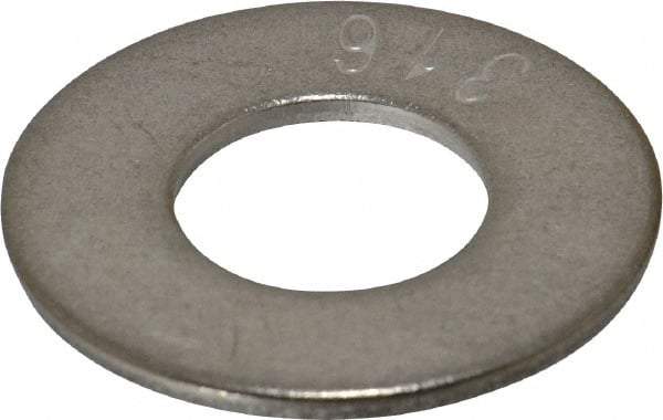 Value Collection - 3/4" Screw, Grade 316 Stainless Steel Standard Flat Washer - 13/16" ID x 2" OD, 0.148" Thick - Americas Industrial Supply