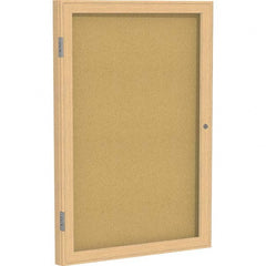 Ghent - Cork Bulletin Boards Style: Enclosed Cork Bulletin Boards Color: Natural Cork - Americas Industrial Supply