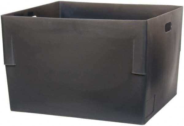 Bayhead Products - Gray Polyethylene Tote Container - Nesting, 26" Long x 22" Wide x 17" High - Americas Industrial Supply