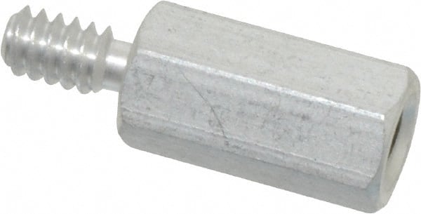 Electro Hardware - 1/4-20, 2-1/2" OAL, 1/2" Across Flats, Aluminum Male/Female Hex Circuit Board Standoff - Americas Industrial Supply
