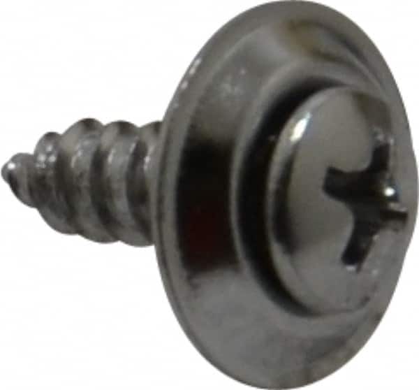 Value Collection - #10 Sems Oval Head Phillips Sheet Metal Screw - Steel, 5/8" OAL, Grade 2 - Americas Industrial Supply