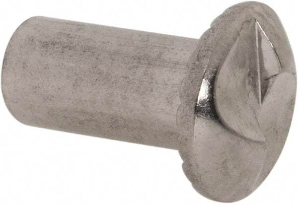 Value Collection - #10-24 Thread Screw & Barrel, Truss Head, One Way Drive, Stainless Steel Sex Bolt & Binding Post - 1/2" Length Under Head, 1/2" Long Barrel, Grade 18-8 - Americas Industrial Supply