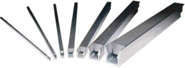 Mitee-Bite - 1/4" Width, Aluminum, Wedge Clamp Stock - Channel Shaped - Americas Industrial Supply