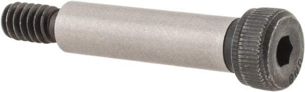 Unbrako - 1/4" Shoulder Diam x 1" Shoulder Length, #10-24 UNC, Hex Socket Shoulder Screw - 8 Alloy Steel, 0.357 to 3/8" Head Diam - Americas Industrial Supply