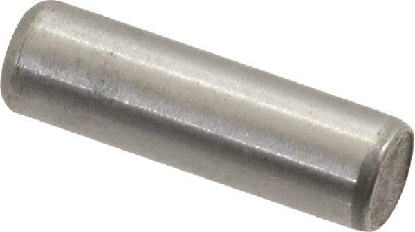 Unbrako - 3/16" Diam x 5/8" Pin Length Grade 8 Alloy Steel Oversized Dowel Pin - C 60 (Surface) & C 50-58 Hardness, 4,140 Lb Breaking Strength, 1 Beveled & 1 Rounded End - Americas Industrial Supply