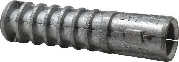 Powers Fasteners - 3/4" Diam, 3/4" Drill, Lag Shield Concrete Anchor - Zamac Alloy, Zinc-Plated Finish, Flat Head - Americas Industrial Supply