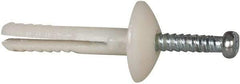 Powers Fasteners - 3/16" Diam, 3/16" Drill, 1" OAL, 5/8" Min Embedment Hammer Drive Concrete Anchor - Nylon (Body)/Steel (Drive Pin), Zinc-Plated Finish, Mushroom Head - Americas Industrial Supply