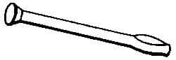 Powers Fasteners - 1/4" Diam, 1/4" Drill, 4" OAL, 4" Min Embedment Split-Drive Concrete Anchor - Steel, Zinc-Plated Finish, Flat Head - Americas Industrial Supply