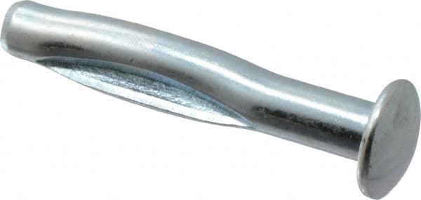 Powers Fasteners - 3/8" Diam, 3/8" Drill, 2-1/2" OAL, 1-9/16" Min Embedment Split-Drive Concrete Anchor - Steel, Zinc-Plated Finish, Round Head - Americas Industrial Supply