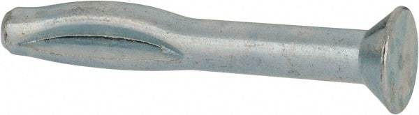Powers Fasteners - 1/4" Diam, 1/4" Drill, 2" OAL, 3-3/8" Min Embedment Split-Drive Concrete Anchor - Steel, Zinc-Plated Finish, Flat Head - Americas Industrial Supply