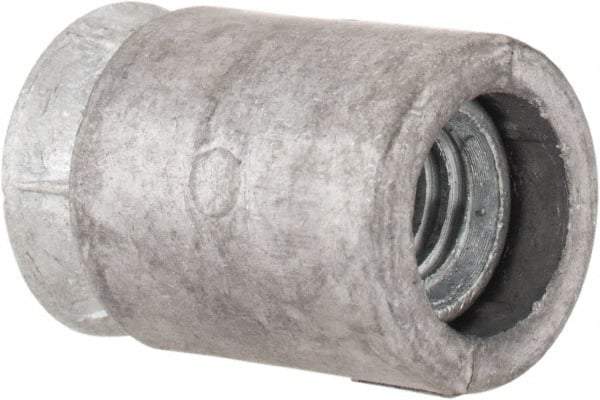 Powers Fasteners - 5/8" Diam, 5/8" Drill, 3-3/16" Min Embedment Caulk-In Concrete Anchor - Lead Alloy (Caulking Sleeve)/Zamac Alloy (Cone), Flat Head - Americas Industrial Supply