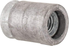 Powers Fasteners - 5/8" Diam, 5/8" Drill, 3-3/16" Min Embedment Caulk-In Concrete Anchor - Lead Alloy (Caulking Sleeve)/Zamac Alloy (Cone), Flat Head - Americas Industrial Supply