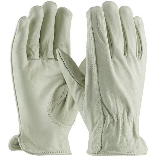 68-168/M Leather Drivers Gloves - Top Grain Cowhide Leather Drivers - Premium Grade - Keystone Thumb - Exact Industrial Supply