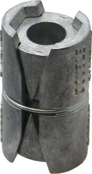 Powers Fasteners - 3/8" Diam, 3/4" Drill, 2" OAL, 2" Min Embedment Double Expansion Concrete Anchor - Zamac Alloy, Flat Head - Americas Industrial Supply